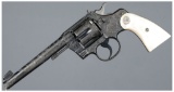 Factory Engraved Colt Officer's Model Target Revolver