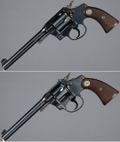 Two Colt Double Action Revolvers
