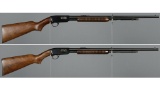 Two Winchester Model 61 Slide Action Rifles