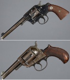 Two Antique Colt Double Action Revolvers