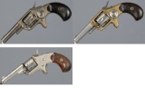 Three Antique Colt Spur Trigger Revolvers