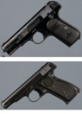 Two American Semi-Automatic Pocket Pistols