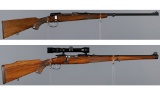 Two European Bolt Action Rifles