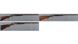 Three American Double Barrel Shotguns