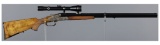 Factory Game Scene Engraved German Sidelock Drilling with Scope