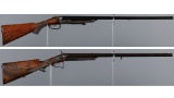 Two Factory Engraved German Double Guns