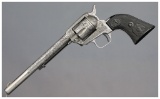 Engraved Colt Peacemaker Buntline 22 Single Action Army Revolver