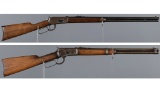 Two Winchester Lever Action Long Guns
