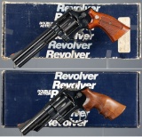 Two Smith & Wesson Double Action Revolvers with Boxes