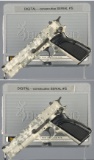 Two Consecutive Browning Digital Green High-Power Pistols