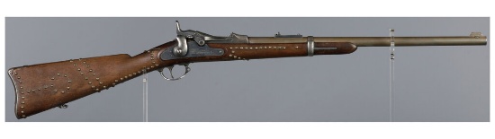 Native Rifle Native American Style U.S. Springfield Model 1879 Trapdoor Rifle | Guns ...