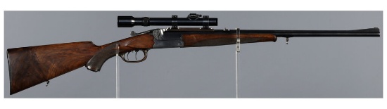 Factory Engraved Franz Kettner Single Shot Rifle with Scope