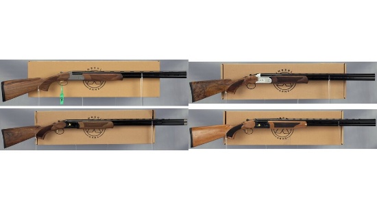 Four Wimberley Arms Over/Under Shotguns with Boxes