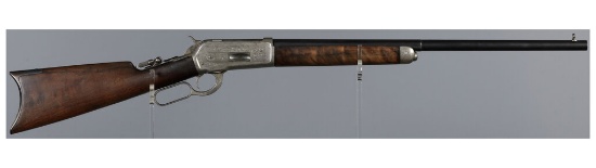 Al Kontout Engraved Antique Winchester Model 1886 Rifle