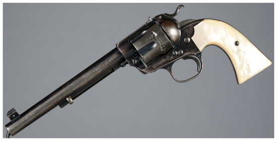 Colt Single Action Army Bisley Target Model Revolver with Letter
