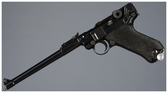 World War I German DWM Model 1914 Artillery Luger Pistol