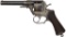 Engraved Gold Inlaid Perrin 1865 Revolver by H. Barella