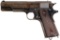 WWI Canadian Colt Government Model Pistol with Attestation Paper