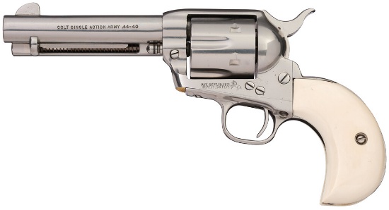 Colt Custom Shop Gold Inlaid Single Action Army Revolver