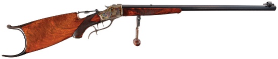 Antique Special Order Winchester Deluxe Model 1885 Rifle with Factory Letter