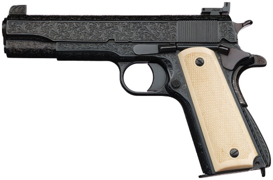 Kurt Jaeger Signed Master Engraved M1911A1 Pistol