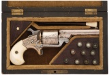 Acid Etched and Engraved Moore's Patent Front Loading Revolver