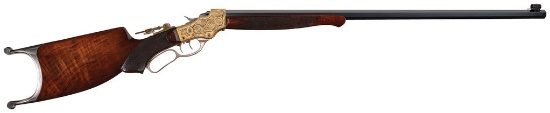 Engraved J. Stevens A&T Co. No. 52 "Schuetzen Junior" Rifle