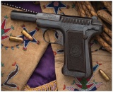 Savage Model 1907 Pistol Inscribed to Showman Pawnee Bill