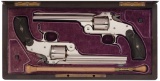 Pair Cased S&W New Model No. 3 Revolvers