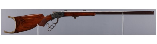 Engraved Sharps-Borchardt Model 1878 Schuetzen Rifle | Guns & Military ...