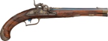 Elaborate Gold, Silver Ornamented Bohemian Style Pistol