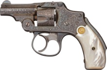Factory Engraved S&W 32 New Departure Revolver with Short Barrel
