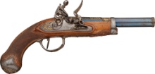 Gold Accented Fabrica de Ybarzabal Flintlock Belt Pistol