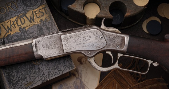 Factory Engraved & Inscribed Winchester Deluxe Model 1873 Rifle