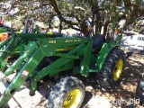 JOHN DEERE 4600 TRACTOR w/JOHN DEERE 460 LOADER & JOHN DEERE 48 BACKHOE ATT