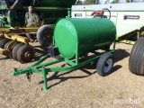 300 gal. FUEL TANK w/FILL-RITE ELECTRIC PUMP ON TRAILER (GREEN)