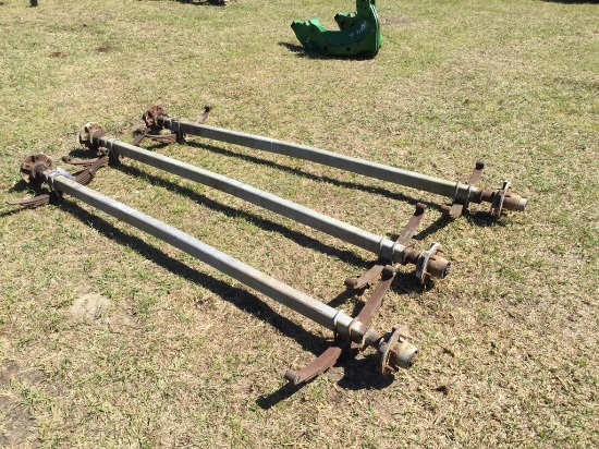 (3) TRAILER AXELS W/ LEAF SPRINGS