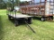 METAL HAY RIDE TRAILER W RAILS SLOPE