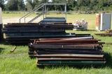 (2) STACKS PALLET RACKING STANDS & BRACES