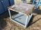 3x4 STEEL TOP WORK BENCH W/ WHEELS