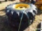 (2) TRACTOR TIRES & RIMS 16.9X30