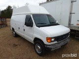 2006 FORD ECONOL VAN HI-TOP VIN#1FTSE34L76HB22350 (ODOMETER SHOWS: 256,740 - ACTUAL MILEAGE)