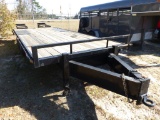 2016 K&W TRAILER BUMER-PULL 25' EQUIPMENT TRAILER W/ FOLD DOWN RAMPS W/ FOLD DOWN RAMPS W/ BILL OF O