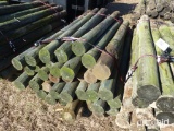 (35) 6''X6' PRESSURE TREATED FENCE POST