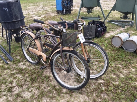 (2) HUFFY BEACH BIKES