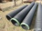 (1) 10'L & (1) 20'L 18'' BLACK DOUBLE WALL CORRUGATED PIPE (30' TOTAL)