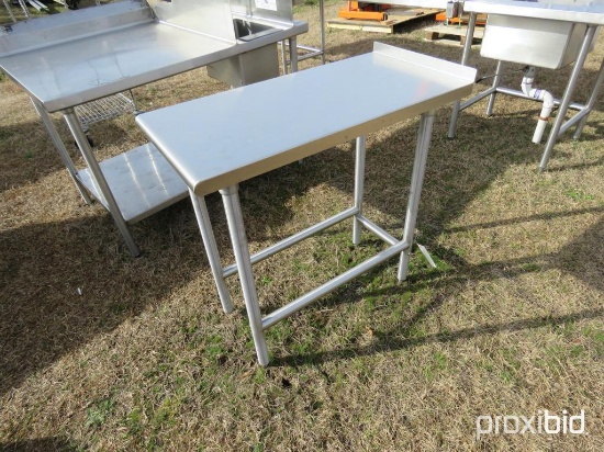 SMALL 3X18 STAINLESS STEEL TABLE