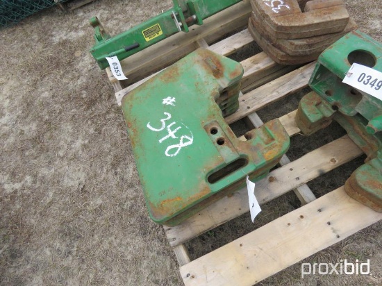 (6) JOHN DEERE TRACTOR WEIGHTS