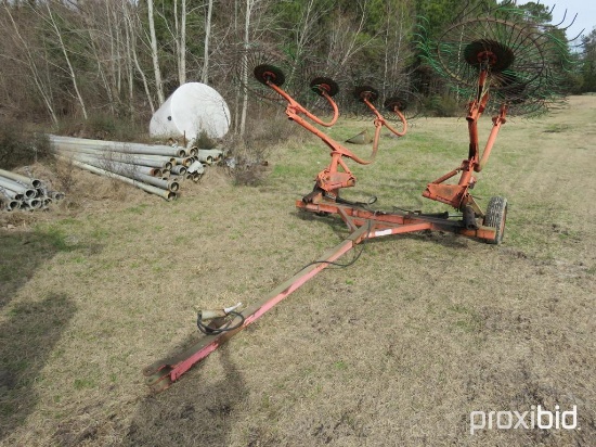 BIG WHEEL 10' PULL-TYPE HAY RAKE