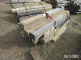 (21) 6''X6'' SQUARE TREATED 7' FENCE POST